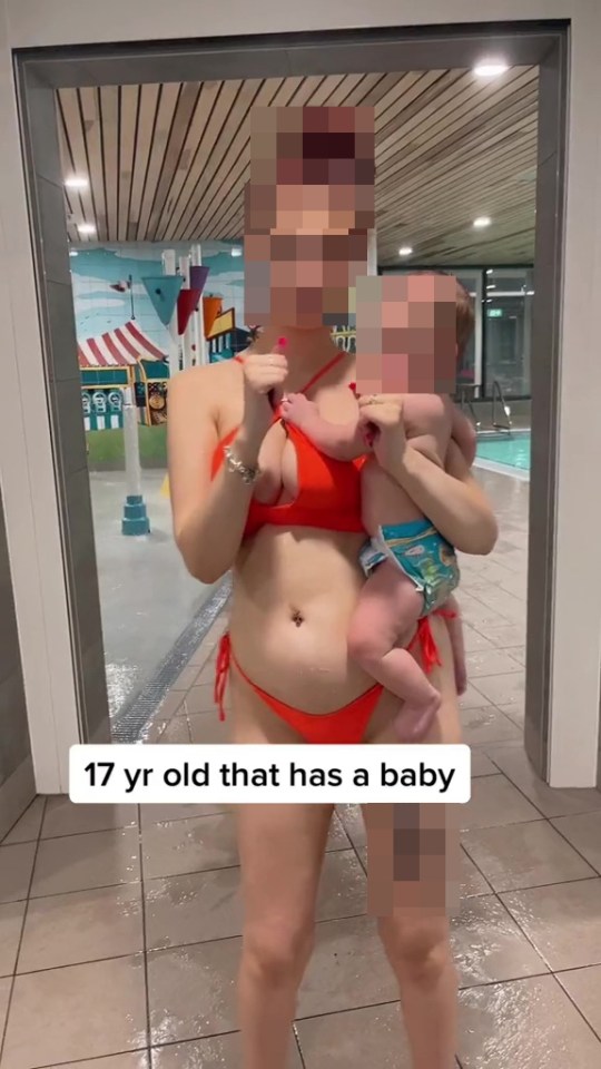 The young mum took to TikTok to show off her best dance moves