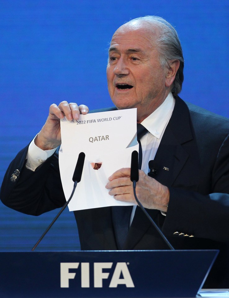 Sepp Blatter announced Qatar would host the World Cup way back in 2010