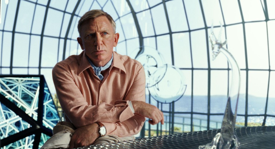 Daniel Craig’s plays detective Benoit Blanc in Glass Onion: A Knives Out Mystery