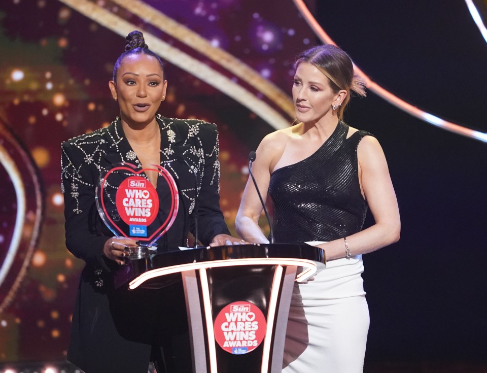 Mel B and Ellie Goulding presented an award