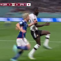 Antonio Rudiger bizarrely ran towards the touchline