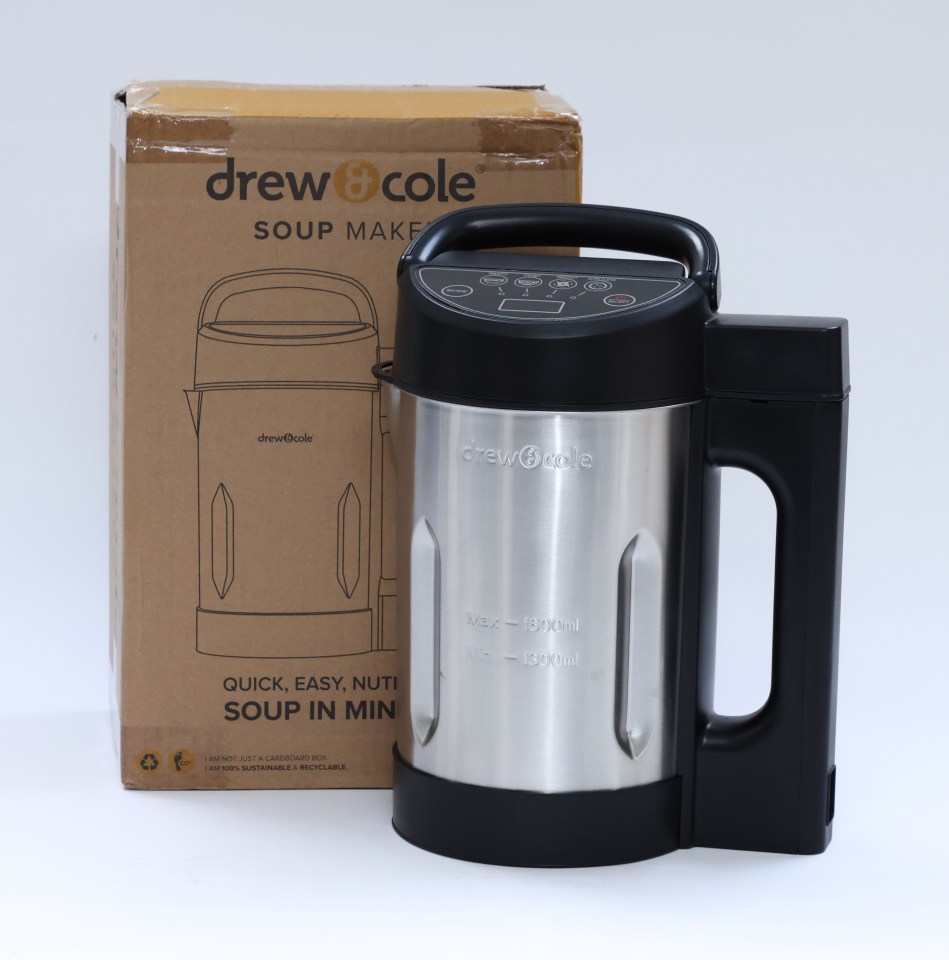 The Drew and Cole soup maker can whip up a broth in 18 minutes