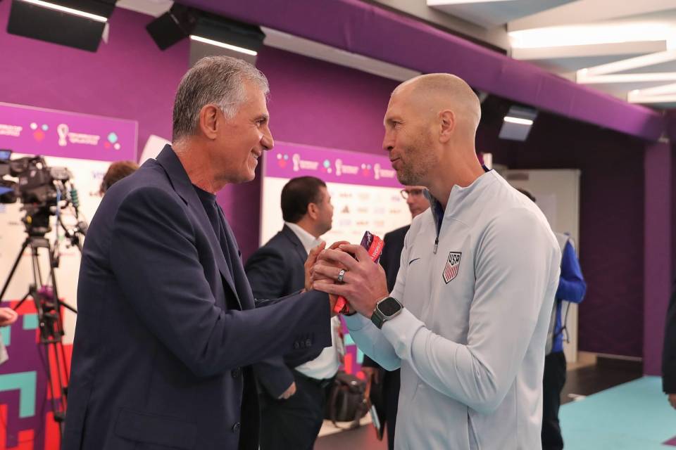 Carlos Queiroz, left, watched his side lose to USA on Tuesday