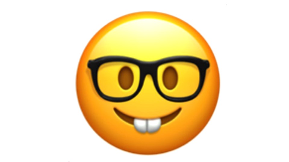 The nerd face emoji is popular among people who regularly use social media