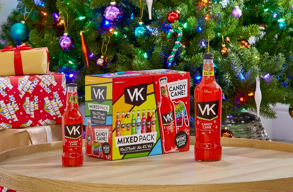 Get in the mood for Christmas with VK's Candy Cane flavour