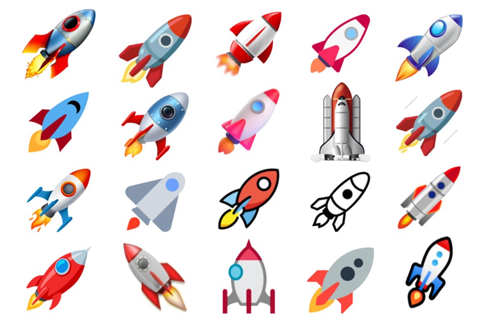 The rocket emoji mainly represents all things that have to do with space and astrology