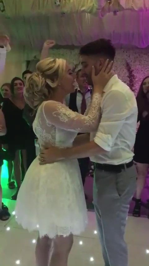 Tom and Kelsey on their magical wedding day