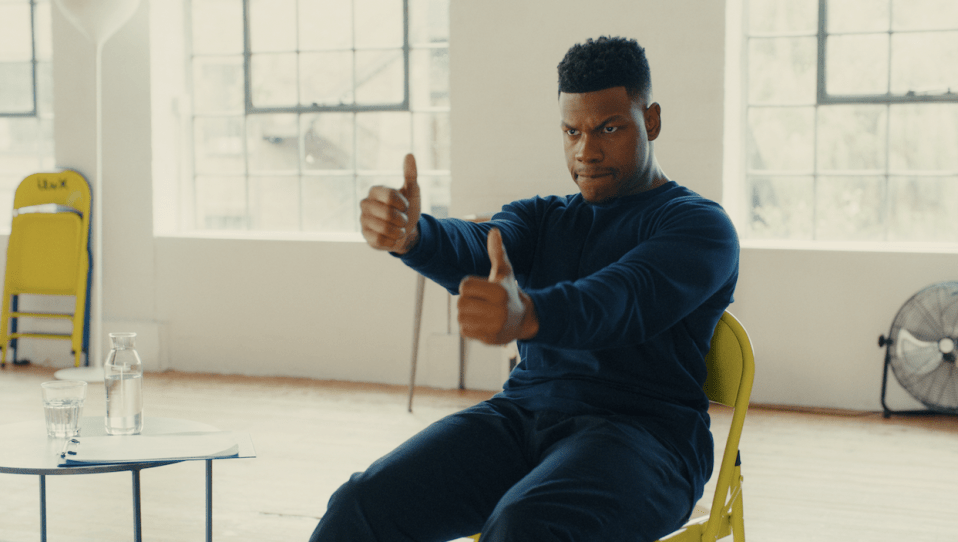 BAFTA rising star John Boyega is also in one amusing promo