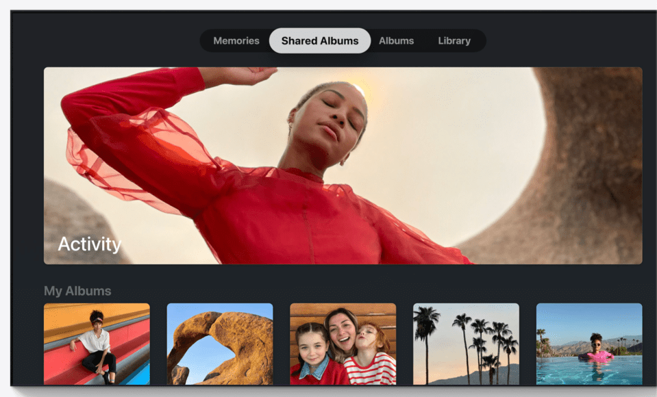 You can now share and view family photo albums over iCloud on Apple TV 4K