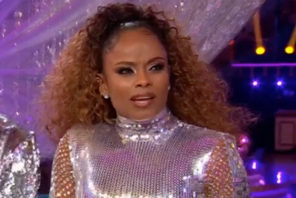 Fleur East on Strictly's results show