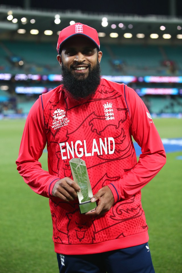 Adil Rashid was named player of the match