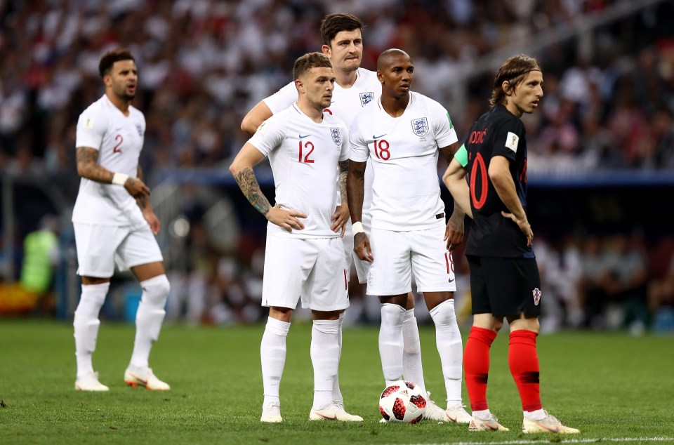 Kieran Trippier and Ashley Young were both named in the 2018 World Cup team of the tournament