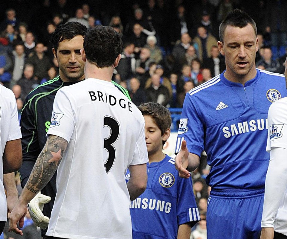 Bridge famously snubbed Terry's handshake over allegations over an affair