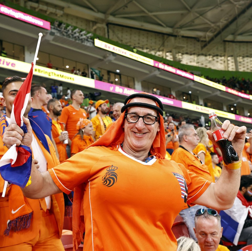 Harry Goudsblom is known for wearing inflatable boobs to Holland matches