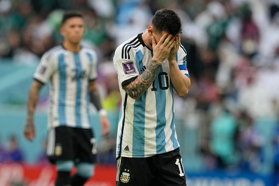 It comes after Messi and Argentina were stunned in a 2-1 defeat to Saudi Arabia