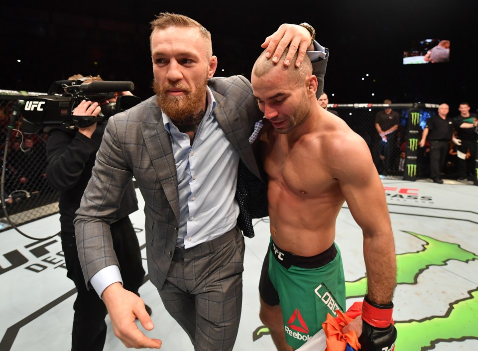 Conor McGregor with former friend and training partner Artem Lobov