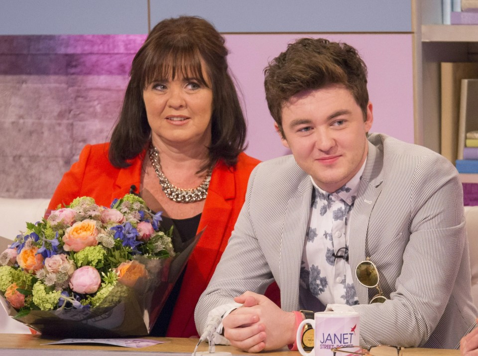 Coleen pictured with her son Jake, who she shares with Shane Richie