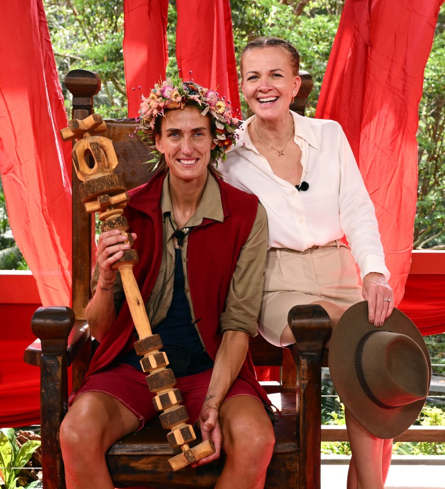 Jill was crowned Queen of the jungle with nearly 60 per cent of the final vote