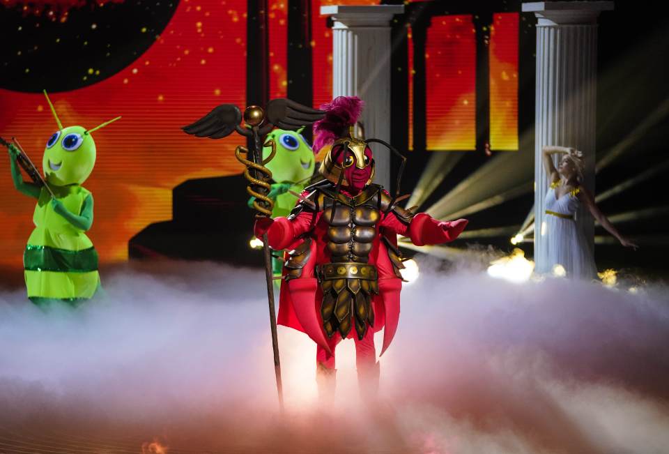 Cockroach revealed a stunning voice on The Masked Singer