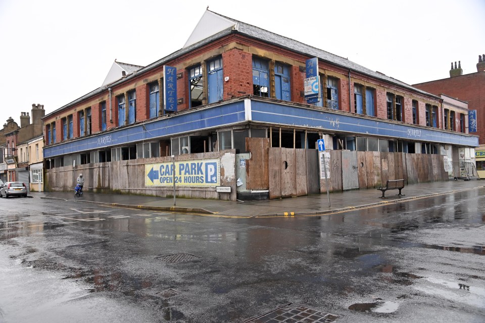 An old department store has been left to rot