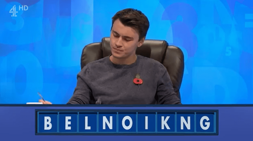 A cheeky word came up on today’s Countdown