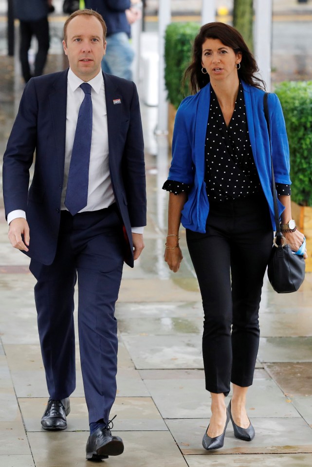 Matt Hancock pictured with Gina Coladangelo before their affair was exposed