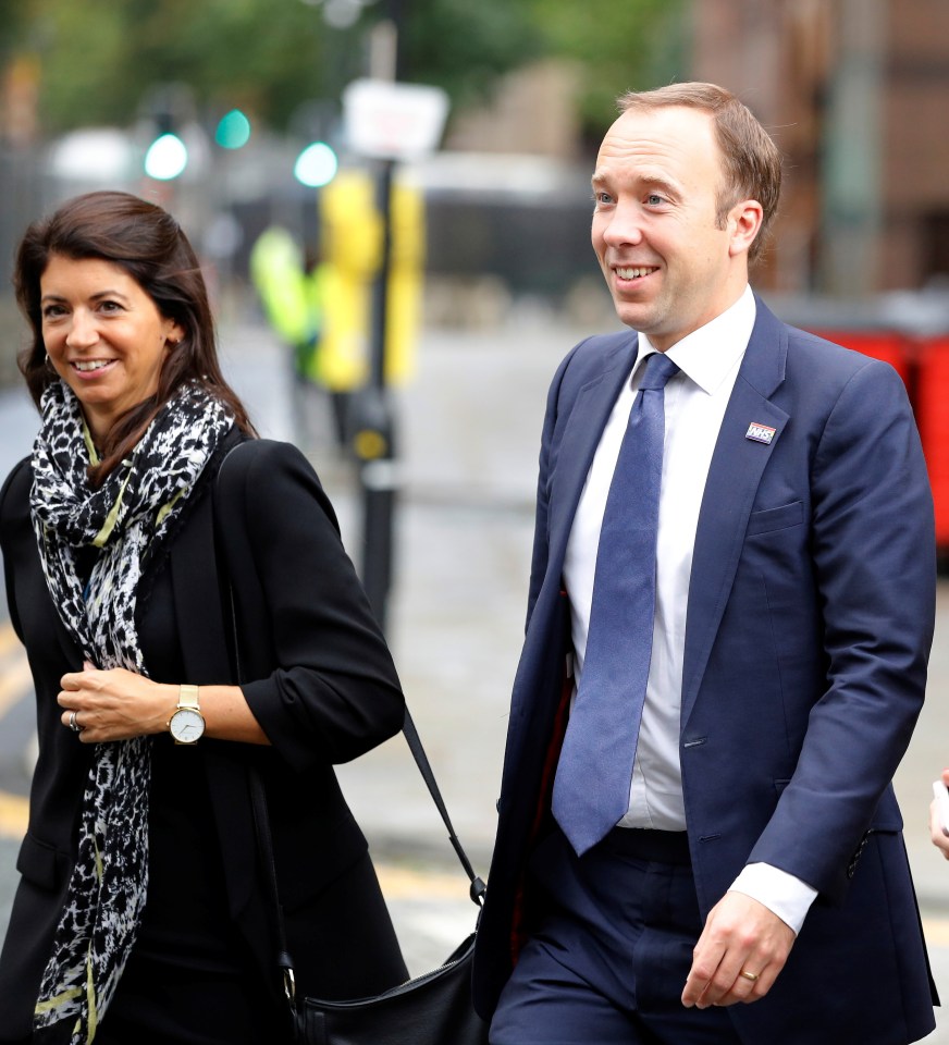 The former Health Secretary pictured with Gina Coladangelo before he resigned over their affair