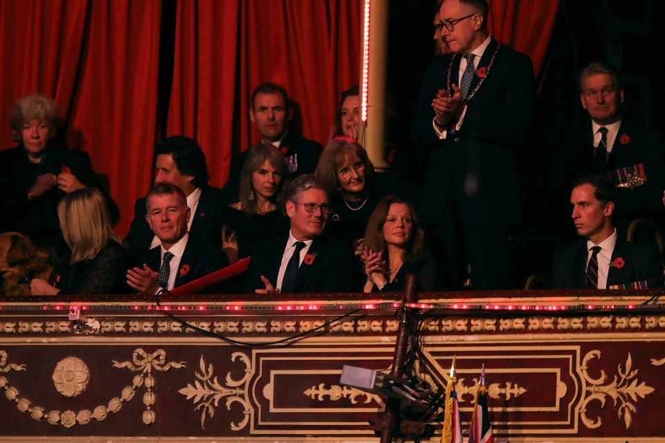 Labour leader Sir Keir Starmer and wife Victoria were also in attendance at the Royal Albert Hall