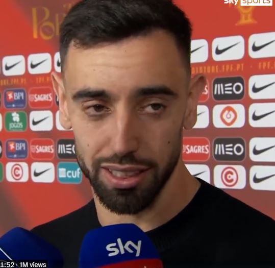 Bruno Fernandes has rejected claims that there is an issue between him and Cristiano Ronaldo