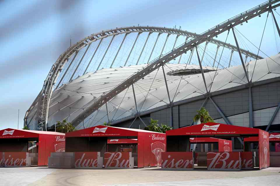 Qatar have banned booze from being sold at World Cup stadiums