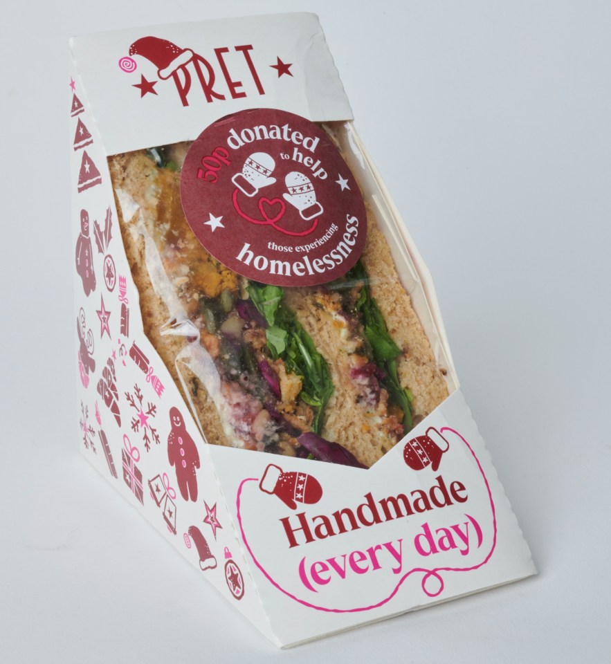 Pret’s sandwich came with the highest calorie count