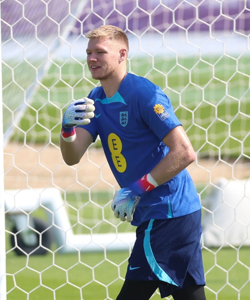 Aaron Ramsdale has revealed England are practising penalties without keepers