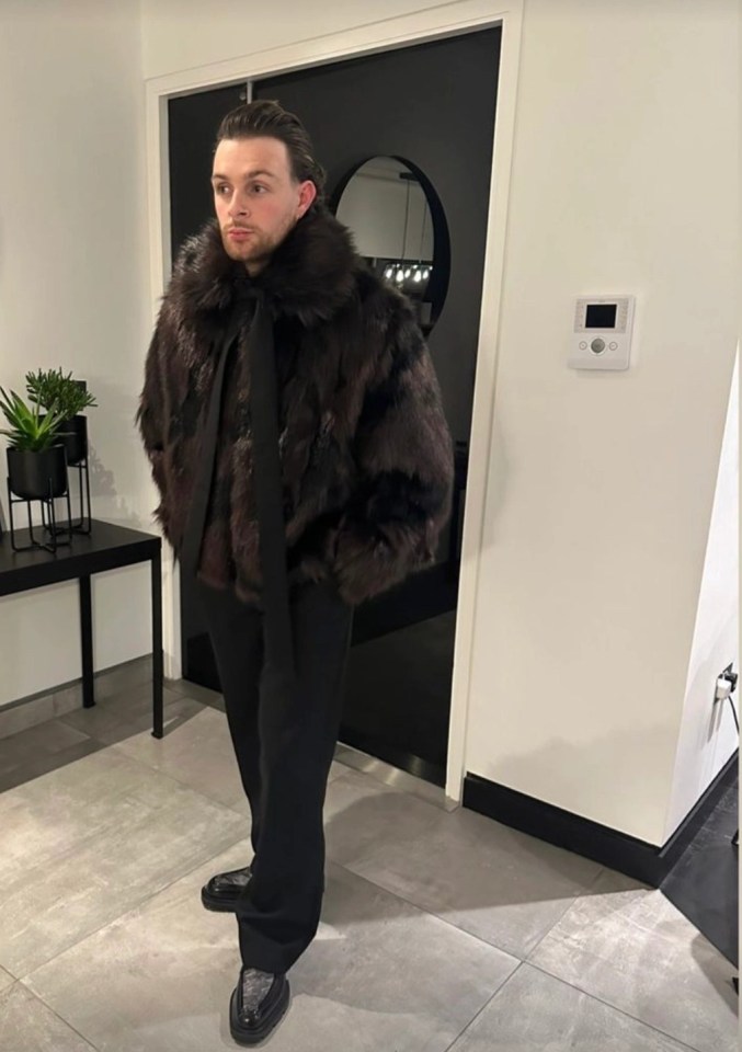 Tom Grennan wore an ill-advised faux-fur coat to the event, and joked to me: 'I can’t take it off'