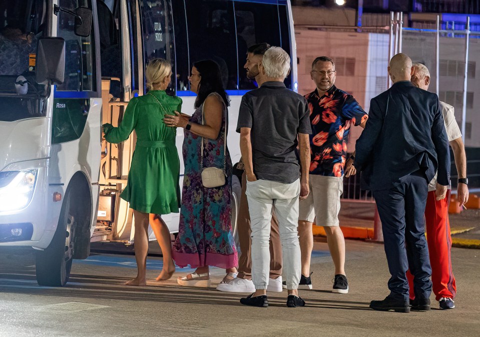 They were spotted leaving the party with the I'm A Celebrity cast and crew