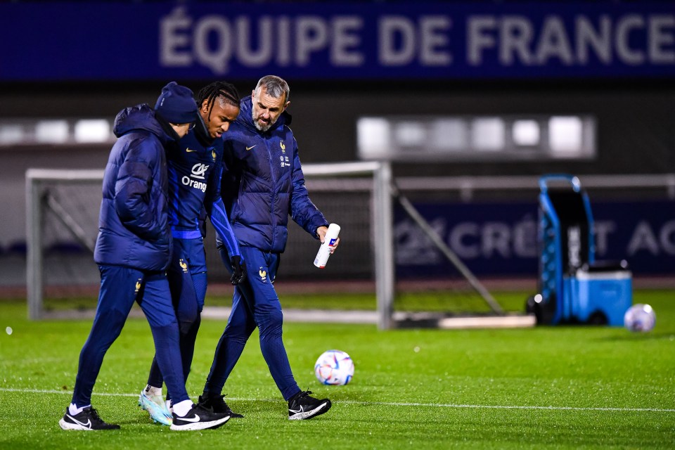 Christopher Nkunku limps out of France's training session