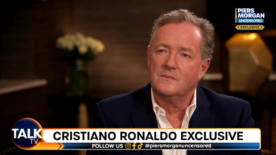 Piers' bombshell chat with Ronaldo will air over two nights, with part 2 broadcast on Thursday