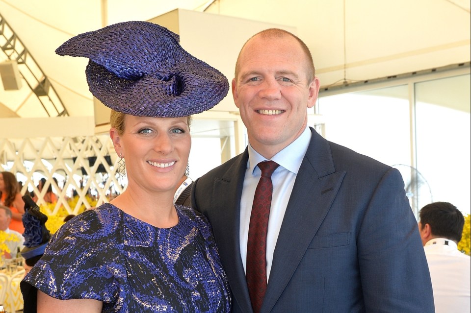 Mike Tindall with his wife Zara