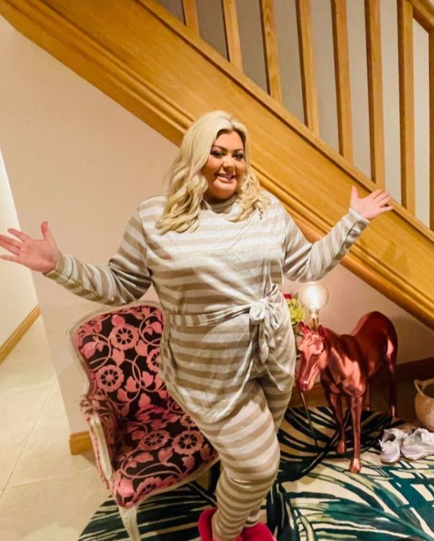 Gemma Collins looked slimmer than ever in her PJ set