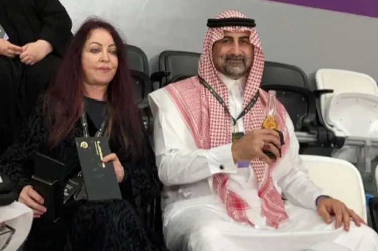 Omar and his wife Zaina attended the World Cup Netherlands v Qatar game