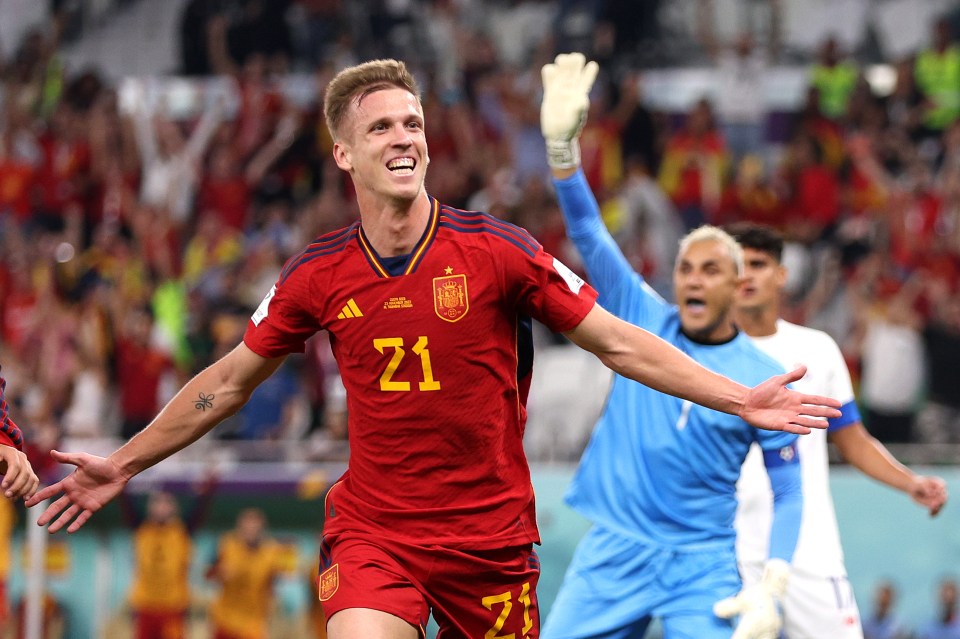 Dani Olmo opened the scoring for Spain