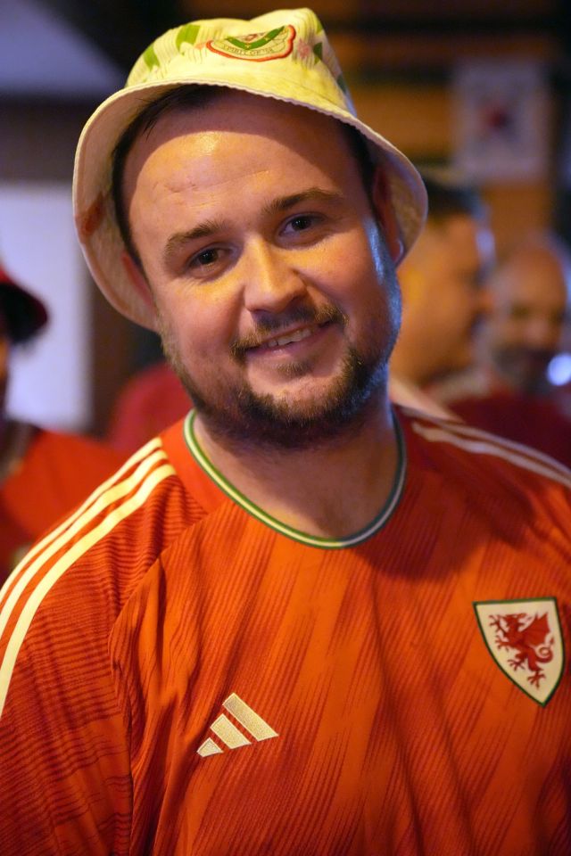 The diehard Wales fan said he simply couldn't miss the game after seeing his pals partying