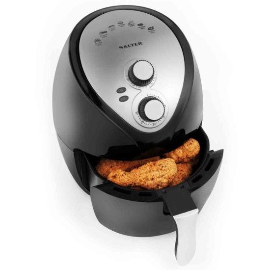 Cook up a super saving on a Salter 3.2 litre hot air fryer, down from £99.99 to £49.99