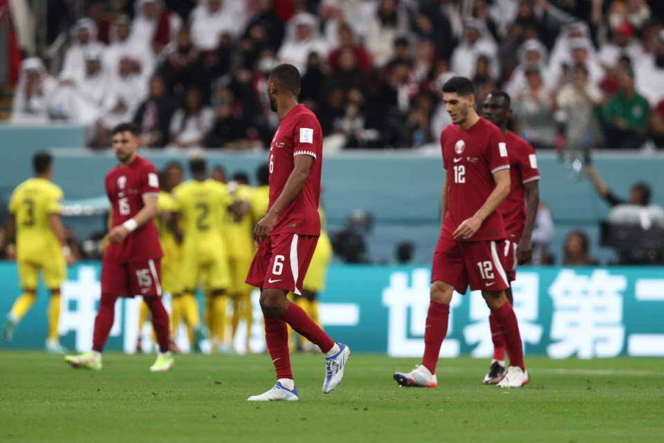 Qatar are the first host nation to lose their opening match of the World Cup