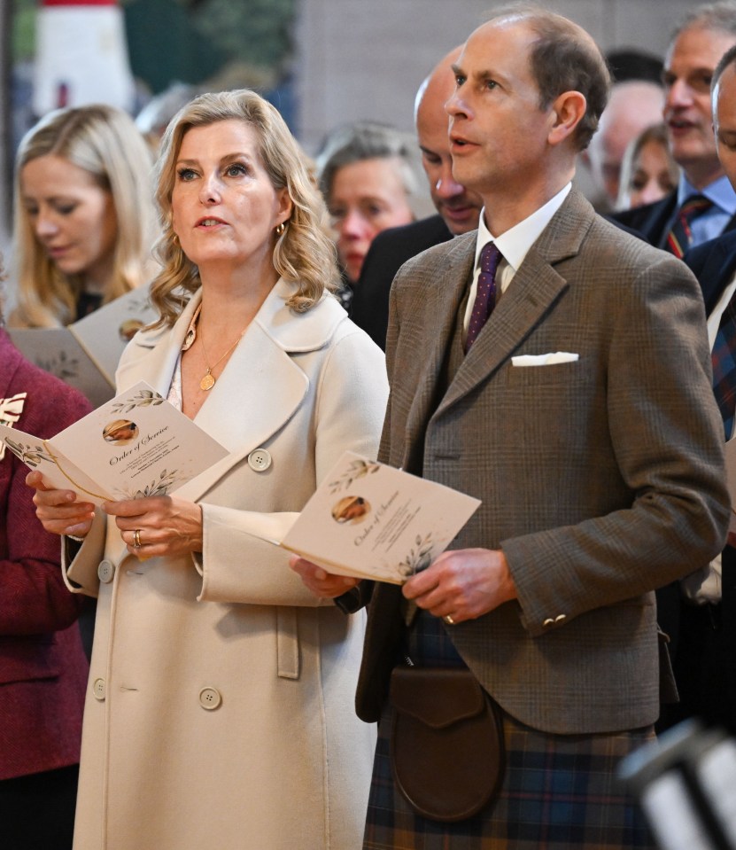 Sophie, Duchess of Edinburgh and Prince Edward at a Service of Thanksgiving for the life of Her Majesty Queen Elizabeth II