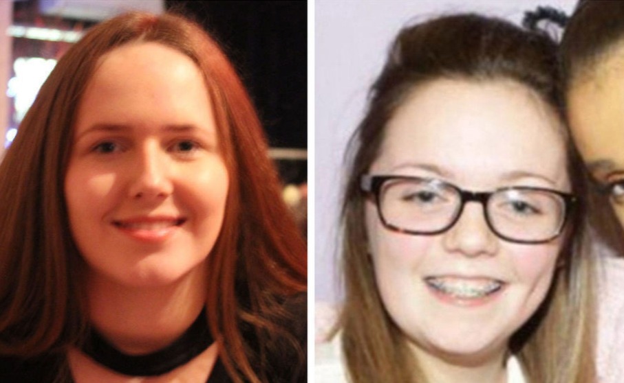 Megan Hurley, 15, and  Georgina Callander, 18