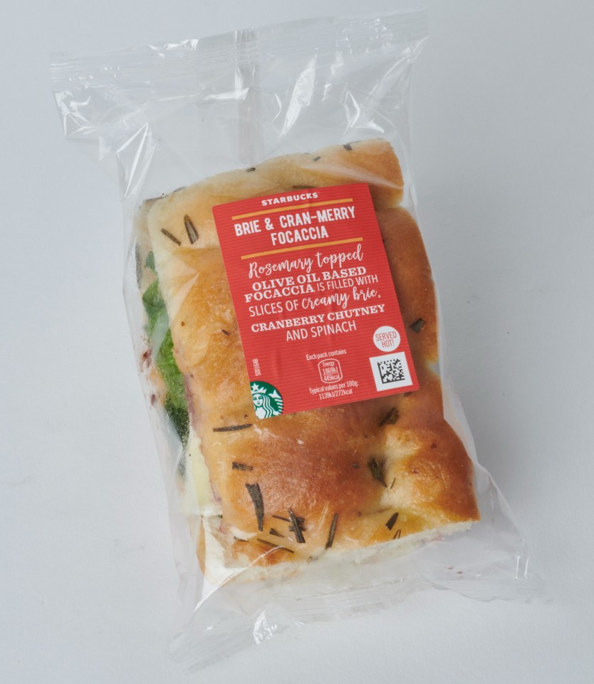 Get in the festive spirit with a focaccia at Starbucks