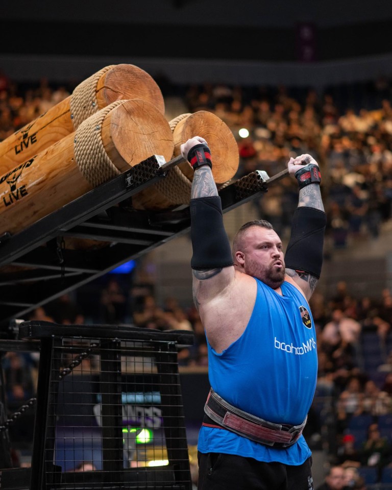 It is the first strongman he has competed in for five years