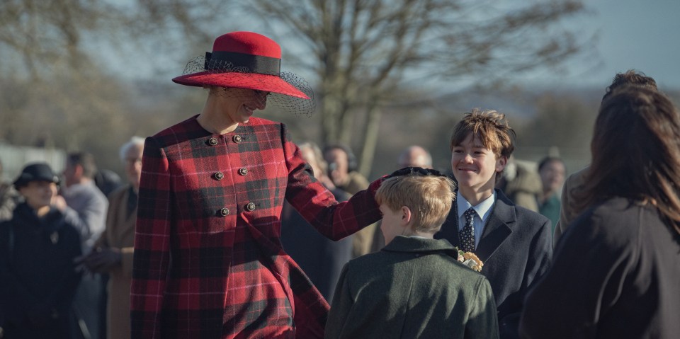 Diana and Princes Harry and William appear in the show