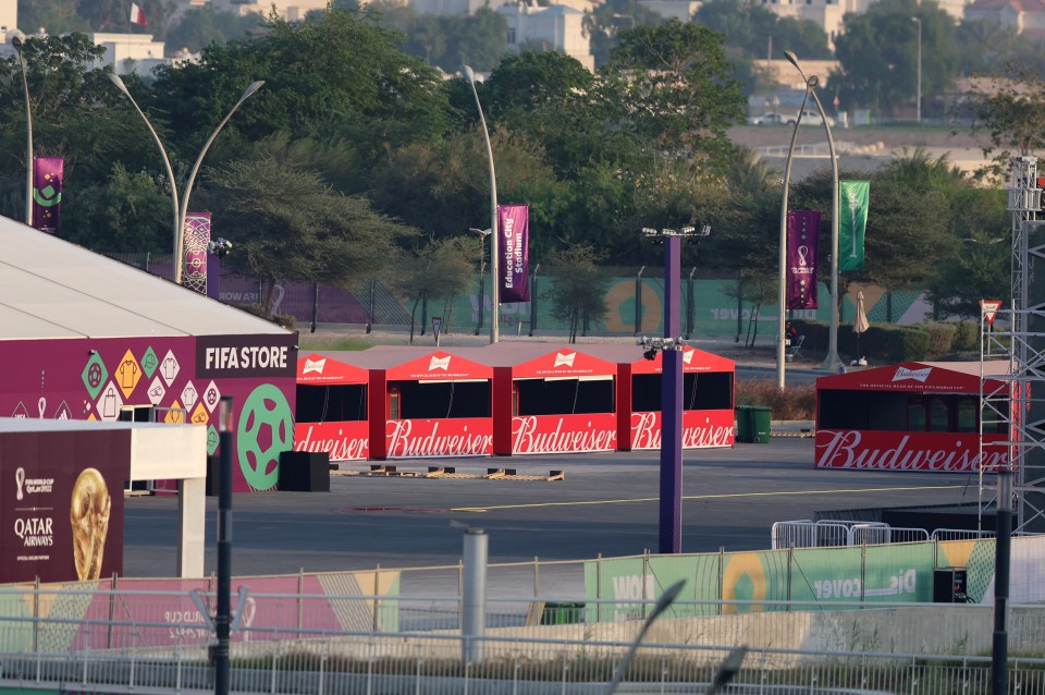 Beer stands at stadiums were completely deserted on Friday