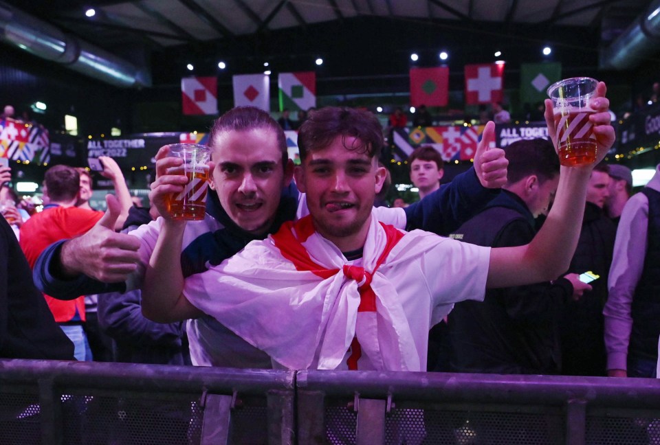 Fans have filled up pubs, including Wembley's Box Park